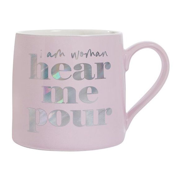 I Am Woman Hear Me Pour Jumbo Coffee Mug | Ceramic | 20 oz. - Picture 1 of 1